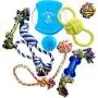 Otterly Pets Dog Toys (8-Pack) - Assorted Tough Ropes and a Single Near Indestructible Natural Rubber Ball for Small to Medium Dogs Otterly Pets Dog Toys (8-Pack) - Assorted Tough Ropes and a Single Near Indestructible Natural Rubber Ball for Small to Medium Dogs