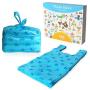 HENIUY Pet Dog Poop Bag, pet Poop Bag-Environmentally Friendly degradable pet Poop Bag, Cleaning and Care, Extra Thick Leak-Proof Bag (Scented) (Blue, Vest Bag)