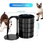 Pet Food Scoop, Dog Food Cups, Plastic Food Scoop with Measuring Lines, (Includes 1 C, 3/4 C, 1/2 C, 1/4 C), Pet Food Measuring Cups for Dog, Cat or Bird Food, Injection Molded and Dishwasher Safe