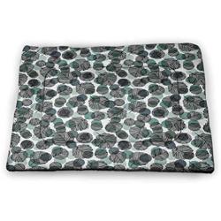 DayDayFun Leaves Patterned Pet Pad Autumn Foliage on Tree Branches Growth Mother Nature Fall Zen Theme Desgin Warming Pad Cozy Self Heating Cat Pad Rose Violet