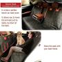 GAXCO Dog Car Seat Cover, Convertible Dog Hammock with Mesh Window for Back Seat, Waterproof Scratchproof Pet Back Seat Protector with 3 Storage Pockets, Durable Dog Seat Cover for Cars Trucks SUVs