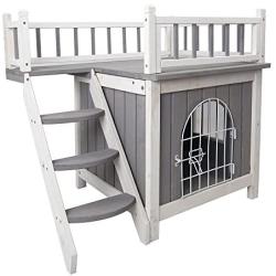 Petsfit 28'' LX21 WX25 H Indoor Cat House/Small Dog House