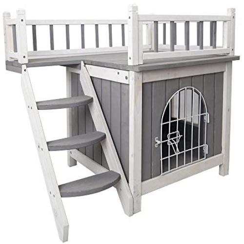 Petsfit 28'' LX21 WX25 H Indoor Cat House/Small Dog House