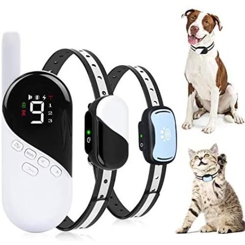 Dog Training Collar - Rechargeable Dog Shock Collar w/3 Modes, Beep, Vibration and Shock, Waterproof Pet Behaviour Training for Extra Small, Medium, Large Dogs