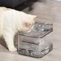 Dog Cat Water Fountain, 3 Outlet Mode Automatic Pet Water Fountain Transparent Design Automatic Pet Waterer with Six-Fold Filter (3L)
