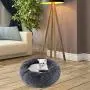 Legendog Cat Bed, Cat Bed for Indoor Cats Cat Bed Round Kitten Cushion Bed, Faux Fur Cat Beds for Small Cat and Small Dog, Plush Soft Cat Sleeping Bed