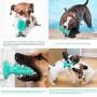 CHZHENG Dog Chew Toothbrush Toys, Cactus Toys Suction Cup Pet Toy Treat Dispenser for Small/Medium/Large Dogs,Blue