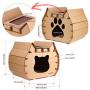 RISEPRO Cat House Scratcher Post Cardboard Condo Cave, Pet Apartment Cat Sofa, Scratching Pad, Cat Furniture, Cat Bed, Cat Scratching Post