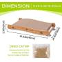 Pet Soft Cat Scratcher Cardboard - Corrugated Cat Scratching Pad Non-Slip Cat Lounge Scratcher, Kitty Scratcher for Furniture Protector with Catnip 2pack