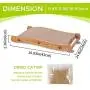 Pet Soft Cat Scratcher Cardboard - Corrugated Cat Scratching Pad Non-Slip Cat Lounge Scratcher, Kitty Scratcher for Furniture Protector with Catnip 2pack