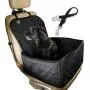 Flow.month Pet Front Seat Cover Pet Booster Seat,Deluxe 2 in 1 Dog Seat Cover for Cars Waterproof Dog Front Seat Cover Pet Bucket Seat Cover with Safety Belt(Black) Flow.month Pet Front Seat Cover Pet Booster Seat,Deluxe 2 in 1 Dog Seat Cover for Cars Waterproof Dog Front Seat Cover Pet Bucket Seat Cover with Safety Belt(Black)