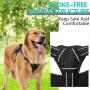 PUPTECK Dog Harness No Pull, Adjustable Reflective Oxford Outdoor Pet Vest, Easy Control Padded Handle for Medium Large Dogs