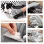 Aufew Magic Pet Grooming Gloves Dog Bathing Shampoo Brush, Heat Resistant Eco-Friendly Silicone Hair Removal Gloves with High Density Teeth for Cats, Dogs
