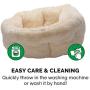 Furhaven Pet Dog Bed - Cooling Gel Memory Foam Faux Fleece and Chenille Soft Woven Traditional Sofa-Style Living Room Couch Pet Bed with Removable Cover for Dogs and Cats