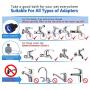 Pet Shower,Dog Brush, Pet Bathing Tool | Pet Shower Sprayer & Scrubber in-One, Large Dog, and Livestock Bathing- Garden Hose Adapter Included,Get 2 pet toothbrushes