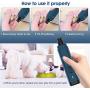 Dog Nail Grinder, Pet Nail Clippers Upgraded 2 Speeds USB Rechargeable Professional Pet Nail Trimmer with Low Noise Nail Clippers Tool Grooming & Smoothing Claw Care for Small Medium Large Dogs & Cats