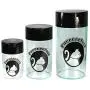 Pawvacs Set of 3 ( 6, 12, 24 Ounce ) Vacuum Sealed Pet Food Storage Containers; Black Cap & Clear Body/Black Cat Pawvacs Set of 3 ( 6, 12, 24 Ounce ) Vacuum Sealed Pet Food Storage Containers; Black Cap & Clear Body/Black Cat