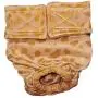Barkertime Dog Diapers - Made in USA - Golden Cheetah Washable Dog Diaper for Incontinence, Housetraining and Dogs in Heat