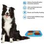 OTIME 2 Pack Dog Lick Mat with Suction Cups Dog Slow Feeder Dog Licking Mat Pet Mat Anxiety Relief Dog Cat Lick Training Licking Mat for Food, Yogurt, Peanut Butter(Blue and Red)