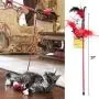 Our Pets Play-N-Squeak RealBirds Wand Interactive Cat Toy