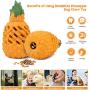 Growom Pineapple Dog Chew Toys for Aggressive Chewer Tough Indestructible Toys for Large Dogs Food Grade Puppy Toys Non-Toxic Rubber Teething Toy