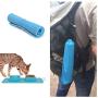 Lattook Collapsible Dog Bowls, Foldable Expandable Cup Dish for Pet Dog Cat Food Water Feeding Portable Travel Bowl, Food Grade Silicone Double Pet Bowl for for Camping, Hiking, Walking, Blue