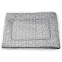 DayDayFun Grey and White Cat Mat Floral Petals Branches and Leaves Faded Toned Abstract Blossoms Artsy Pattern Housebreaking Absorption Pads Grey