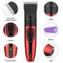 KND Dog Clippers, USB Rechargeable Cordless Dog Grooming Clipper Kit, Low Noise Electric Pets Hair Trimmer Shaver Shears for Small Large Dogs Cats Pet, Washable, with LED Display