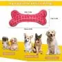 Peteast Dog Toys, Durable Dog Chew Toys for Aggressive Chewers Bacon Flavored Tough Natural Rubber & Teeth Cleaning Chewing Bones for Large/Medium/Small Dogs