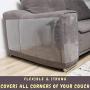 Cat Furniture Protector - Cat Couch Protector, Furniture Protection from Cat Scratching, Couch Protector from Cats, Cat Scratch Deterrent Includes Grooming Glove (8 Pcs - 17'' x 12'') Cat Furniture Protector - Cat Couch Protector, Furniture Protection from Cat Scratching, Couch Protector from Cats, Cat Scratch Deterrent Includes Grooming Glove (8 Pcs - 17'' x 12'')