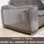 Cat Furniture Protector - Cat Couch Protector, Furniture Protection from Cat Scratching, Couch Protector from Cats, Cat Scratch Deterrent Includes Grooming Glove (8 Pcs - 17'' x 12'')