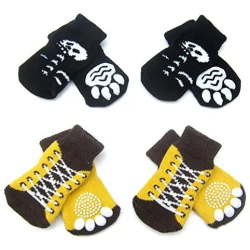 Alfie Pet - Gari 2 Set of 4 Dog Paw Protection Indoor Socks Alfie Pet - Gari 2 Set of 4 Dog Paw Protection Indoor Socks