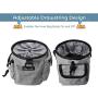 Nvcturne Dog Treat Pouch for Training, Pet Treat Bag for Easily Carry Pet Toys, Kibble, Treats, Hands-Free Puppy Training Pouch with Adjustable Waistband and Built-in Dog Waste Bag Dispenser