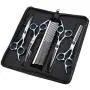 Pet Grooming Scissors Set, Professional 5 Pieces Stainless Steel Pet Trimmer Kit Used for Dog or Cat with 7.5-inch Cutting Scissors, Thinning Shear, Curved Scissors, Grooming Comb Pet Grooming Scissors Set, Professional 5 Pieces Stainless Steel Pet Trimmer Kit Used for Dog or Cat with 7.5-inch Cutting Scissors, Thinning Shear, Curved Scissors, Grooming Comb