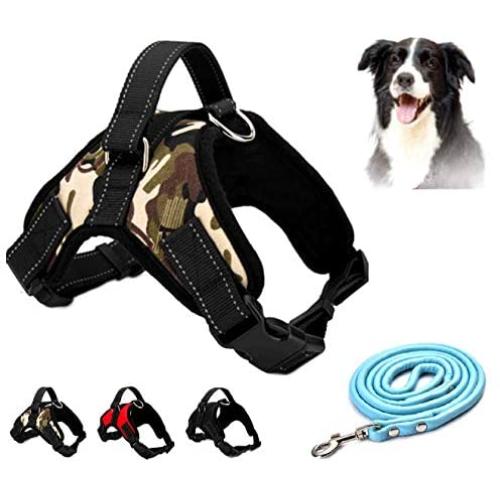 Dog Harness No Pull Pet Harness 3M Reflective Adjustable Outdoor Pet Vest for Dogs, Pet Harness for Small Medium Large Dogs With Dog Rope Dog Harness No Pull Pet Harness 3M Reflective Adjustable Outdoor Pet Vest for Dogs, Pet Harness for Small Medium Large Dogs With Dog Rope