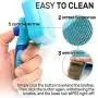 CleanHouse Pets Cat and Dog Hair Brush [Upgraded Version] New Balls on Bristles for Gentle & Effective Grooming. For All Pet Sizes! Eliminates Shedding, Keeping Your House Clean. Grooming Made Easy!