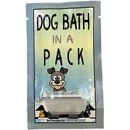 Dog Bath in A Pack - Largest Bath and Grooming Wipes in Individual Packs -New- Perfect for Travel or When on The GO Dog Bath in A Pack - Largest Bath and Grooming Wipes in Individual Packs -New- Perfect for Travel or When on The GO