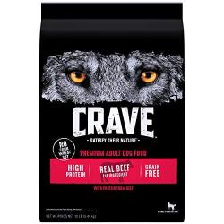 CRAVE Grain Free High Protein Adult Dry Dog Food, Beef & Chicken