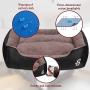 Utotol Warming Dog Beds, Rectangle Washable Pet Bed with Firm Breathable Cotton for Cats, Sleeping Orthopedic Bed