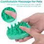 DELOMO Dog Bath Brush - 2 Pack Dog Bath Scrubber with Different Bristles - Gentle Massage & Deep Cleaning - Soft Silicone Dog Shampoo Brush - For Dogs and Cats with Long and Short Hair DELOMO Dog Bath Brush - 2 Pack Dog Bath Scrubber with Different Bristles - Gentle Massage & Deep Cleaning - Soft Silicone Dog Shampoo Brush - For Dogs and Cats with Long and Short Hair