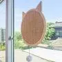 ROSEBEAR Cat Scratching Pad with Suction Cups Sisal Cat Scratcher Wall Mount Cats Kitten Scratching Board