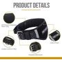 OneTigris Large Tactical Dog Harness and Collar Set, No Pulling Adjustable Dog Vest Harness, Heavy Duty Dog Harness with 3 Handles(Black,L)