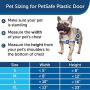 PetSafe Plastic Pet Door for Cats and Dogs, Durable Paintable White Frame with Tinted Vinyl Flap, Easy to Install, Indoor or Outdoor, Multiple Sizes Available - Small, Medium, Large, X-Large