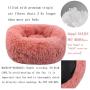 XIAJIE Pet Bed, Fluffy Luxe Soft Plush Round Cat and Dog Bed, Donut Cat and Dog Cushion Bed, Self-Warming and Improved Sleep, Orthopedic Relief Shag Faux Fur Bed Cushion