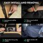 Plush Paws Products Hammock Car Seat Cover with Pet Harnesses, Extra Large (Grey)