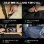 Plush Paws Products Hammock Waterproof Luxury Car Seat Cover with Pet Harnesses, Extra Large (Tan) -USA Based