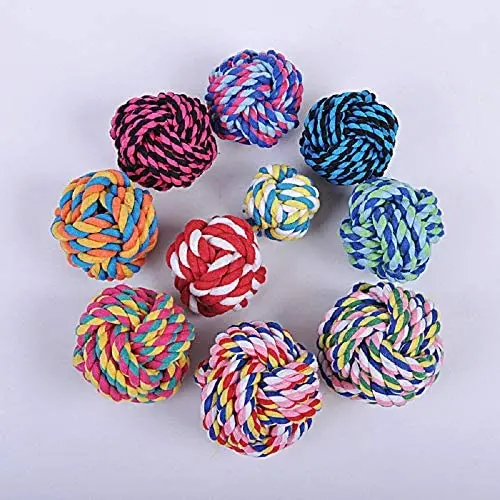 Sarahair Pet Dog Chew Toy, Pet Dog Puppy Interactive Cotton Rope Ball Toys Gift Sarahair Pet Dog Chew Toy, Pet Dog Puppy Interactive Cotton Rope Ball Toys Gift