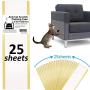adimmobilize Anti Cat Scratch Tape,Double Sided Cat Scratch Deterrent Tape 4''W x 15''L x 25 Sheets, Clear, Removable, Residue-Free