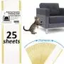 adimmobilize Anti Cat Scratch Tape,Double Sided Cat Scratch Deterrent Tape 4''W x 15''L x 25 Sheets, Clear, Removable, Residue-Free adimmobilize Anti Cat Scratch Tape,Double Sided Cat Scratch Deterrent Tape 4''W x 15''L x 25 Sheets, Clear, Removable, Residue-Free