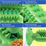 MyfatBOSS Dog Toothbrush Chew Toys, Cactus Shaped Puppy Dog Teeth Cleaning Stick with Rubber Suction Cup, Interactive Dental Toothbrush Cleaning Toys, with Dog Rope Toy & Little Cleaning Brush